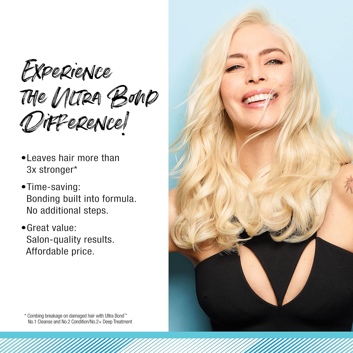 ULTRA BOND Overnight R&R Strengthen – Tratamiento capilar sin enjuague con unión integrada, diseñado para proteger el cabello rubio tratado con