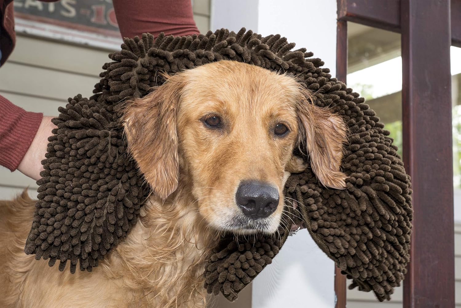 Tapete de cama Furhaven para mascotas como perros y gatos  Alfombra para comida y toalla de baño de gamuza y felpilla absorbente para patas sucias,