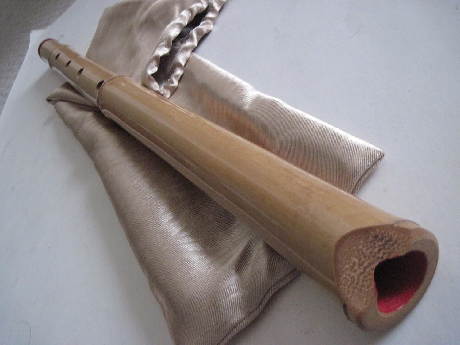 1.8 Shakuhachi pentatónico sin extremo de raíz 5 agujeros – Instrumento Zen tradicional