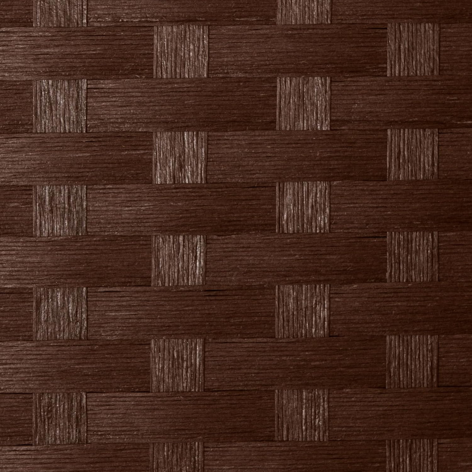 Red Lantern Pantalla plegable de fibra tejida corta de 2 pies – 8 paneles – Dark Mocha