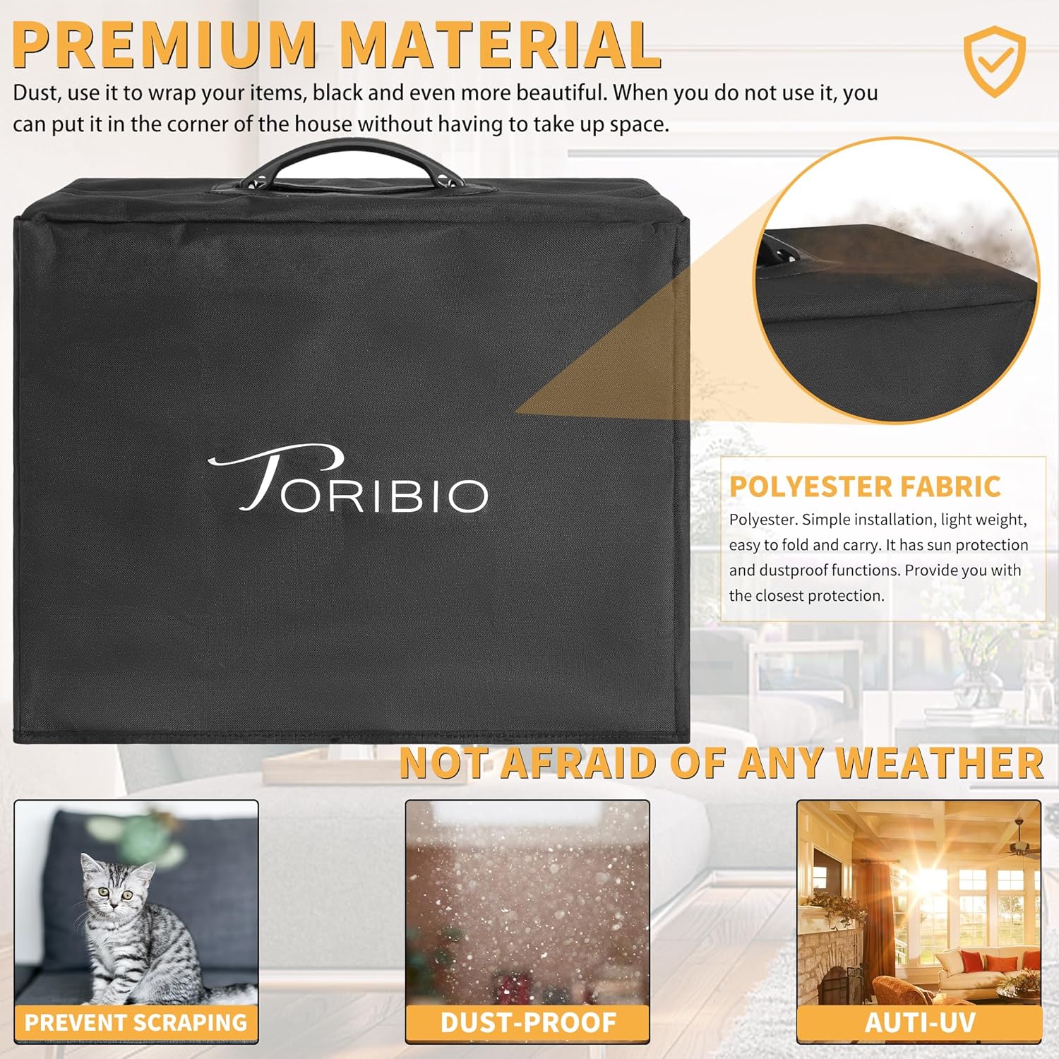 TORIBIO – Funda protectora contra el polvo, funda protectora para amplificador de guitarra, protección contra el polvo y derrames, gran ajuste para