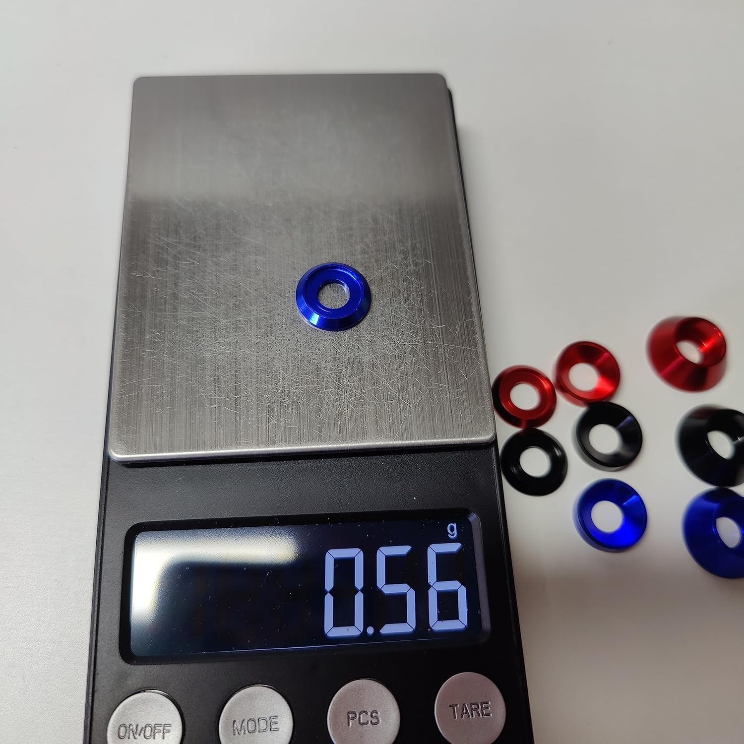 40 piezas Arandelas de avellanado M6, aleación de aluminio anodizado, juntas de arandelas de cabeza Cuña de taza para tornillo