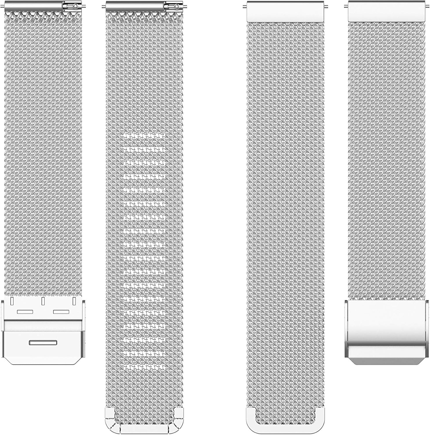 Chofit Correa de malla metálica de acero inoxidable compatible con Amzhero IDW13IDW16IDW19Runfit-2 correas de reloj para mujeres y hombres, correa