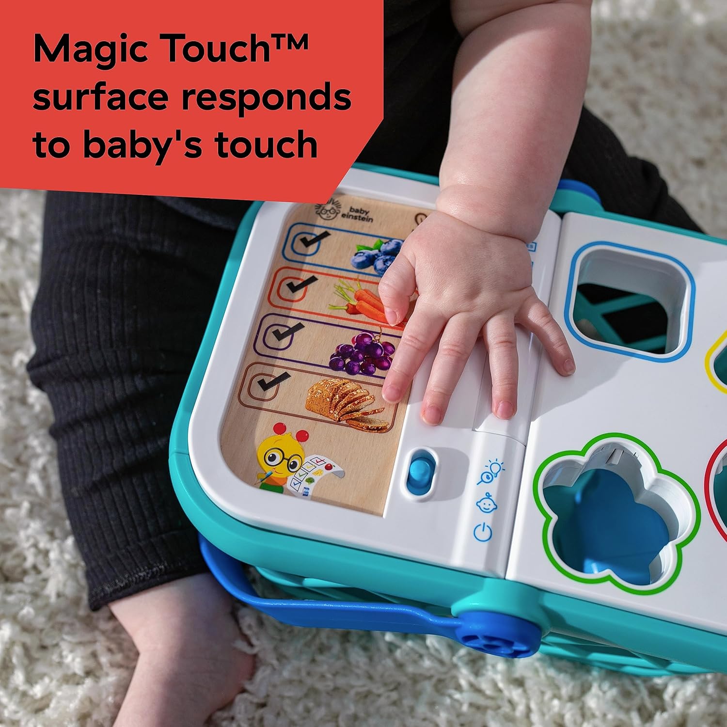 Baby Einstein + Hape Magic Touch pretend to shop juguete, con sonidos reales y música, a partir de 9 meses