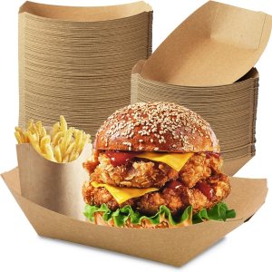 Fit Meal Prep Paquete de 125 Bandejas de papel de 5 libras para alimentos desechables de alta resistencia, bandeja de nachos marrón kraft para Fit Meal Prep Paquete de 125 Bandejas de papel de 5 libras para alimentos desechables de alta resistencia, bandeja de nachos marrón kraft para