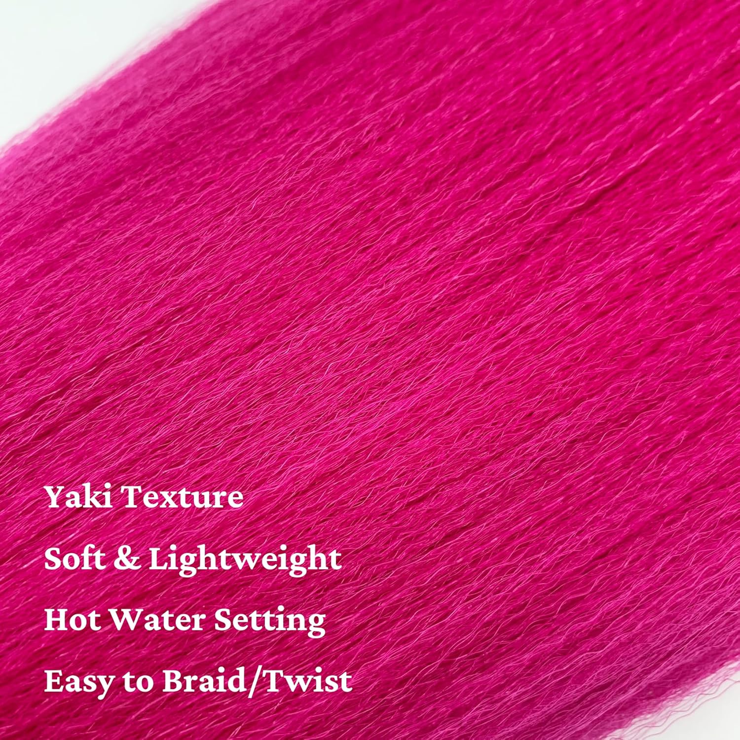 Cabello trenzado rosa preestirado de caja larga de 30 pulgadas, cabello trenzado preestirado (paquete de 2)