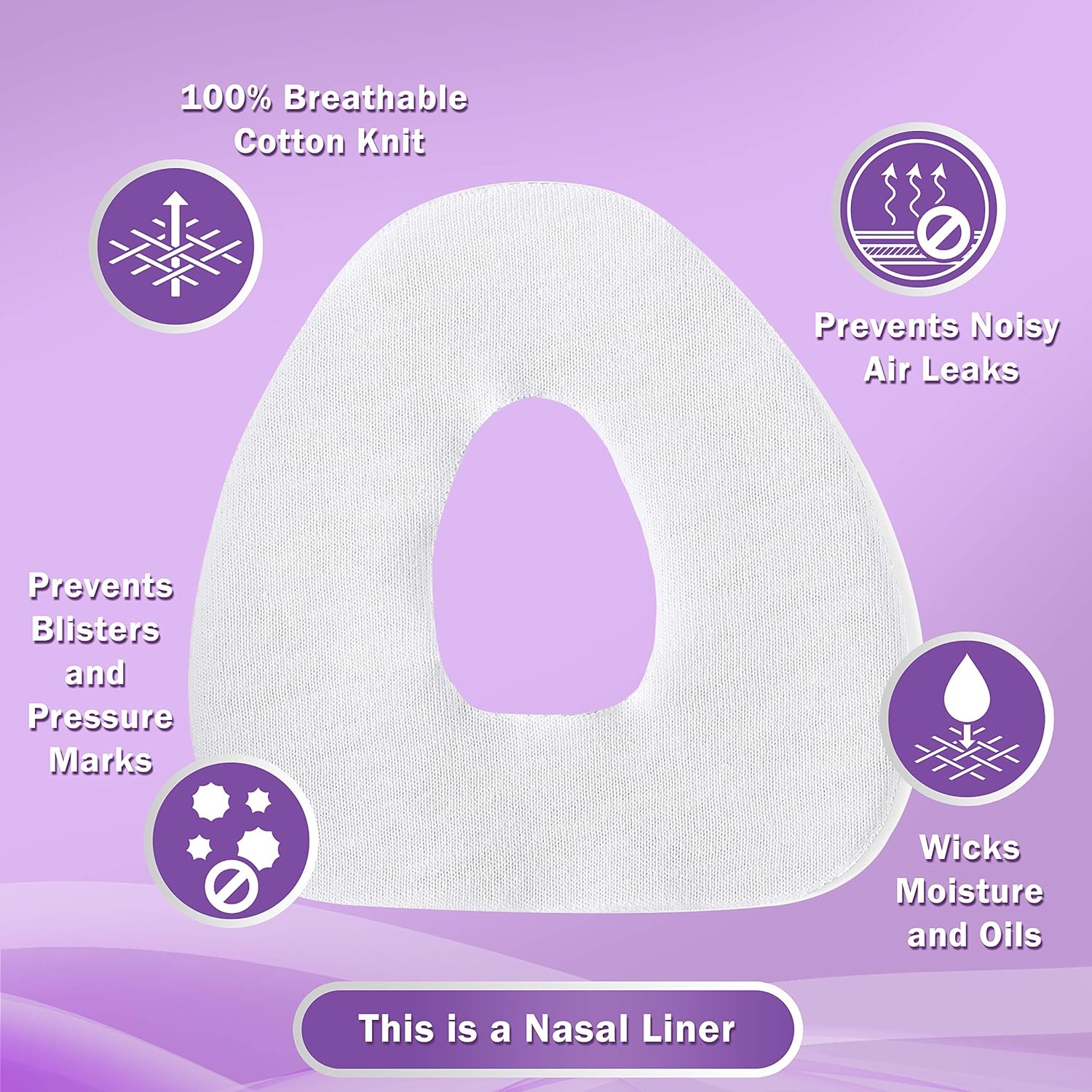 RemZzzs Nasal Cpap Mask Liners (K10-NS) - Reduce las fugas de aire ruidosas y ampollas dolorosas - Suministros y accesorios Cpap - Compatible con - Imagen 3
