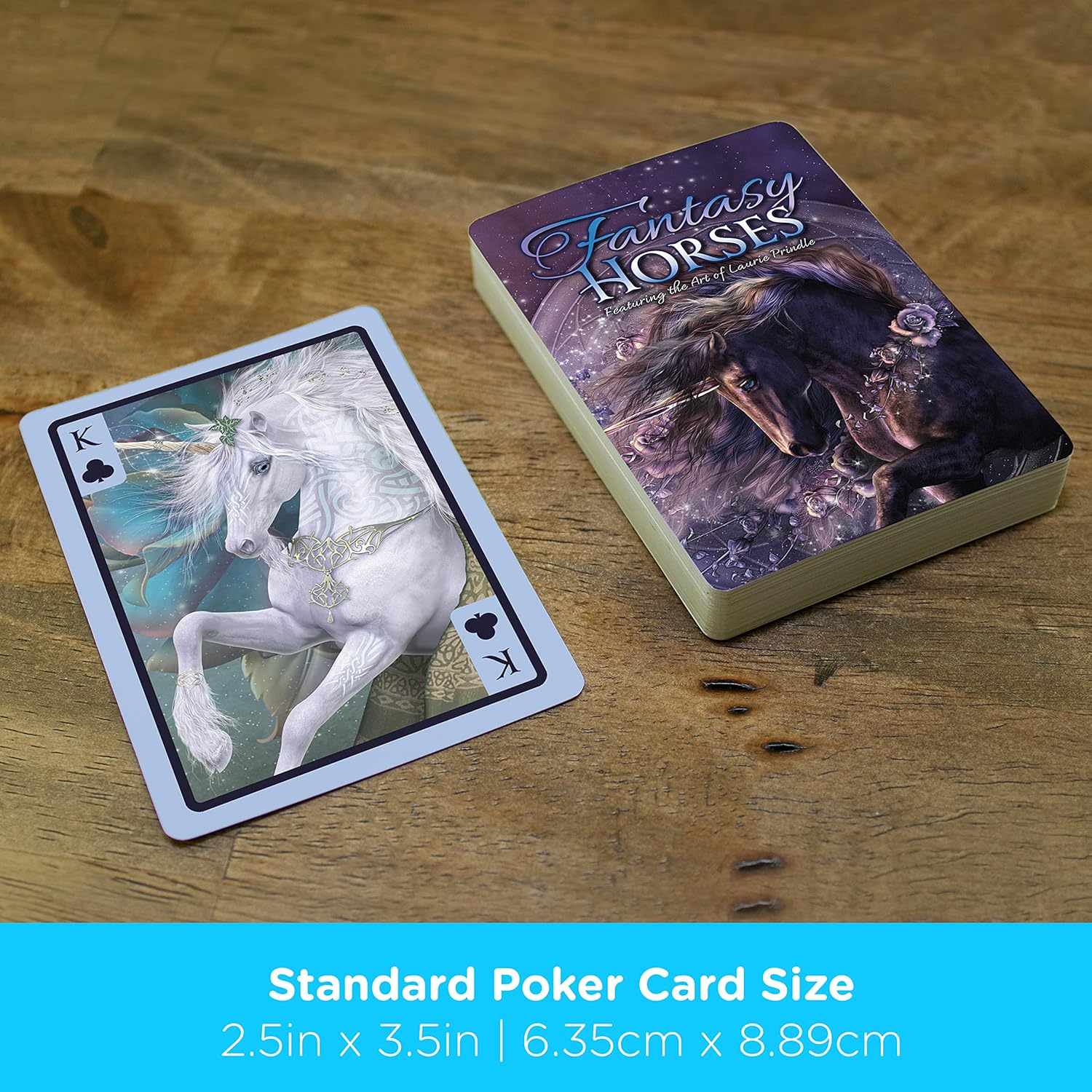 AQUARIUS – Laurie Prindle- Caballos de fantasía jugando a las cartas