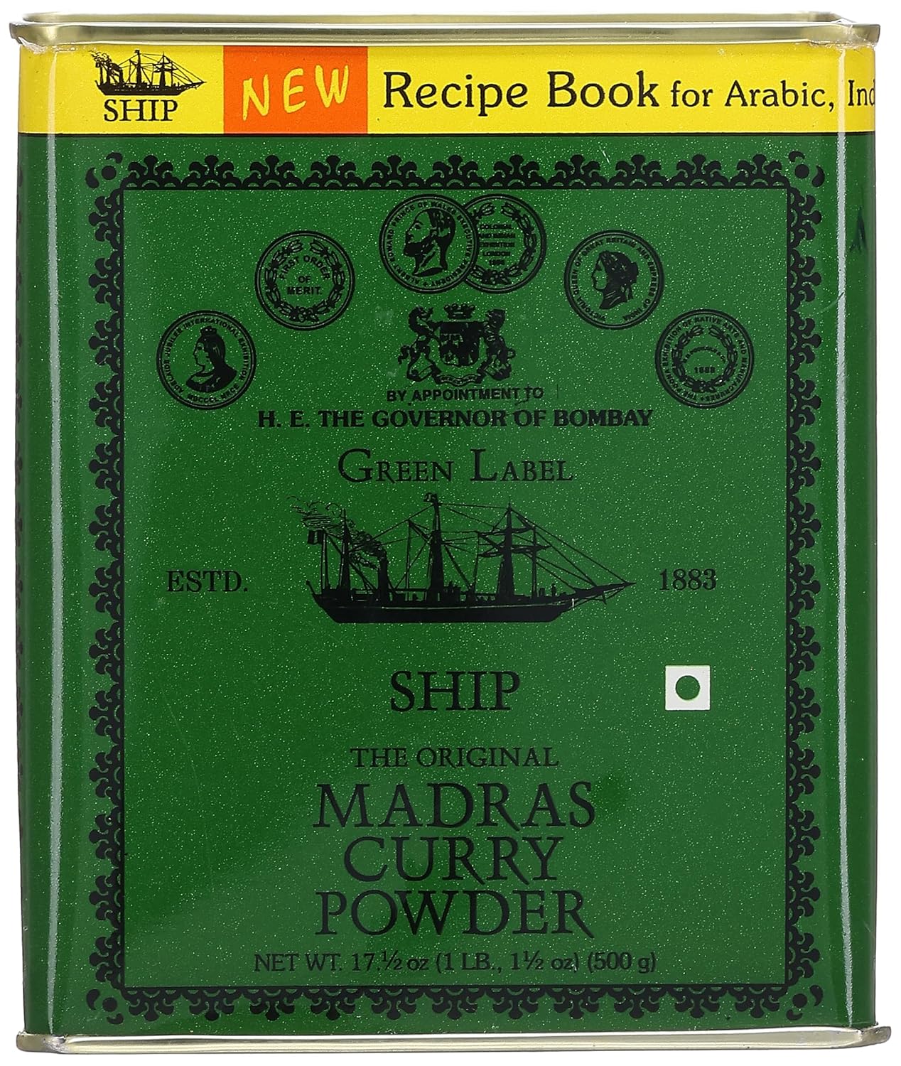 Ship Madras Curry en polvo, 17.64 oz (paquete de 2)