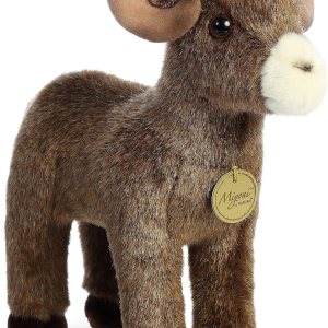 Aurora Adorable borrego cimarrón de peluche Miyoni, detalle realista, compañía entrañable, marrón, 11 pulgadas Aurora Adorable borrego cimarrón de peluche Miyoni, detalle realista, compañía entrañable, marrón, 11 pulgadas