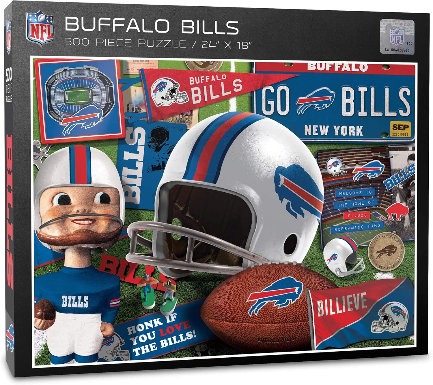 YouTheFan – Rompecabezas serie retro NFL, 500 piezas