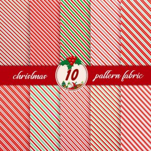 10 paquetes de tela de Navidad para coser, tela de algodón roja y verde, tela de impresión de bastón de caramelo cuadrado para costura de retazos, 10 paquetes de tela de Navidad para coser, tela de algodón roja y verde, tela de impresión de bastón de caramelo cuadrado para costura de retazos,