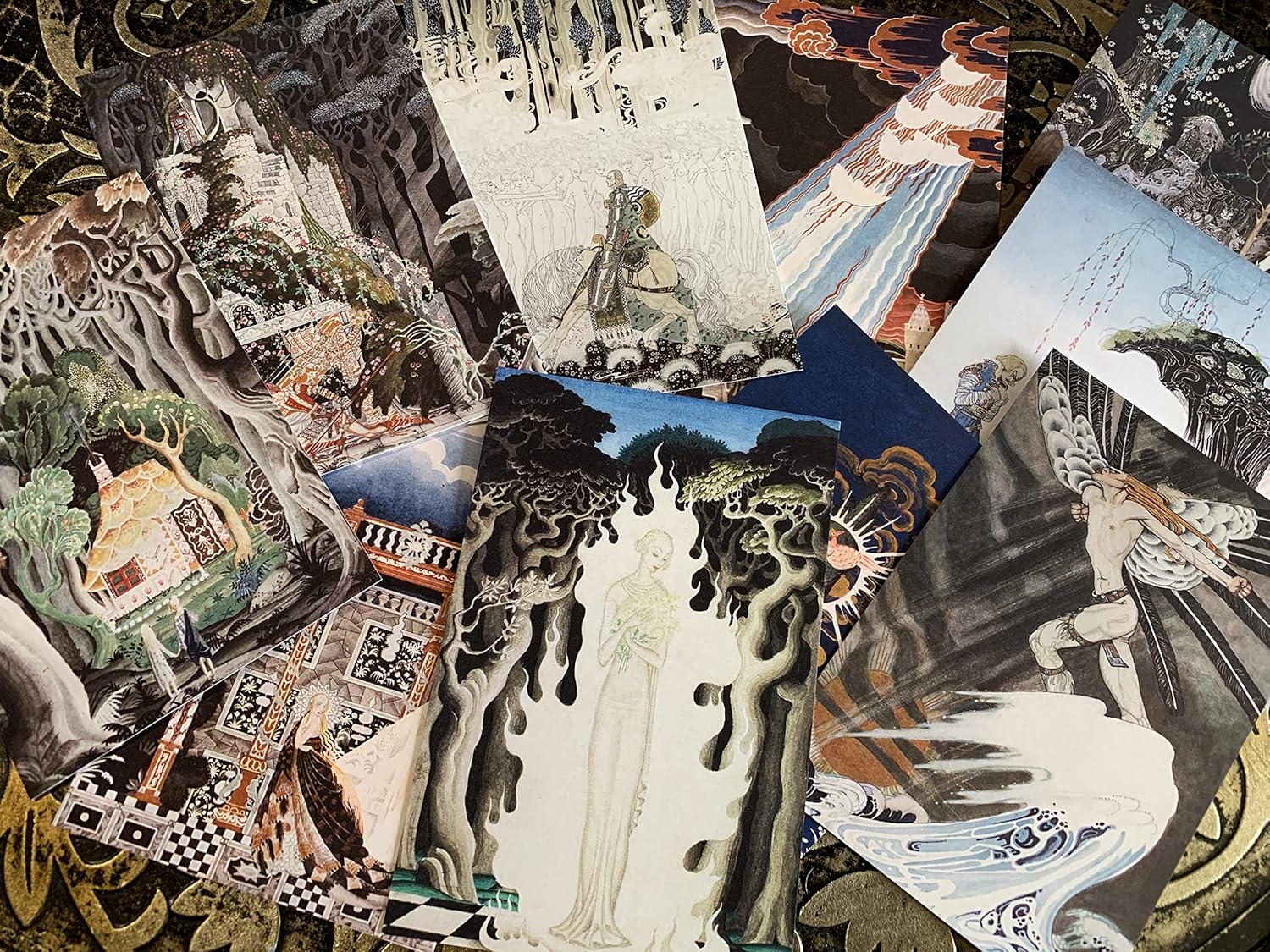 Fairytales by Kay Nielsen, PostcardGreeting Card Set, Exclusively Designed, 6 Designs, 12 Cards