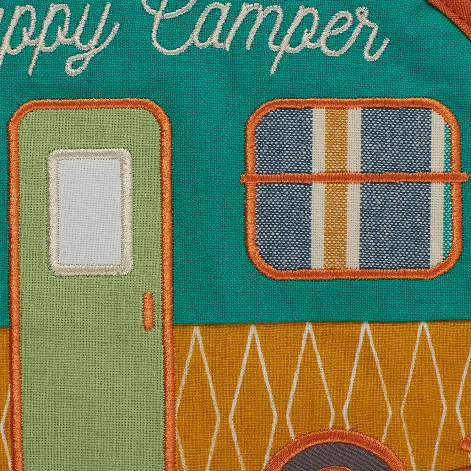 DII Juego de cocina de colección de regalo, juego de agarradera y toallas de cocina, Happy Camper, 2 piezas