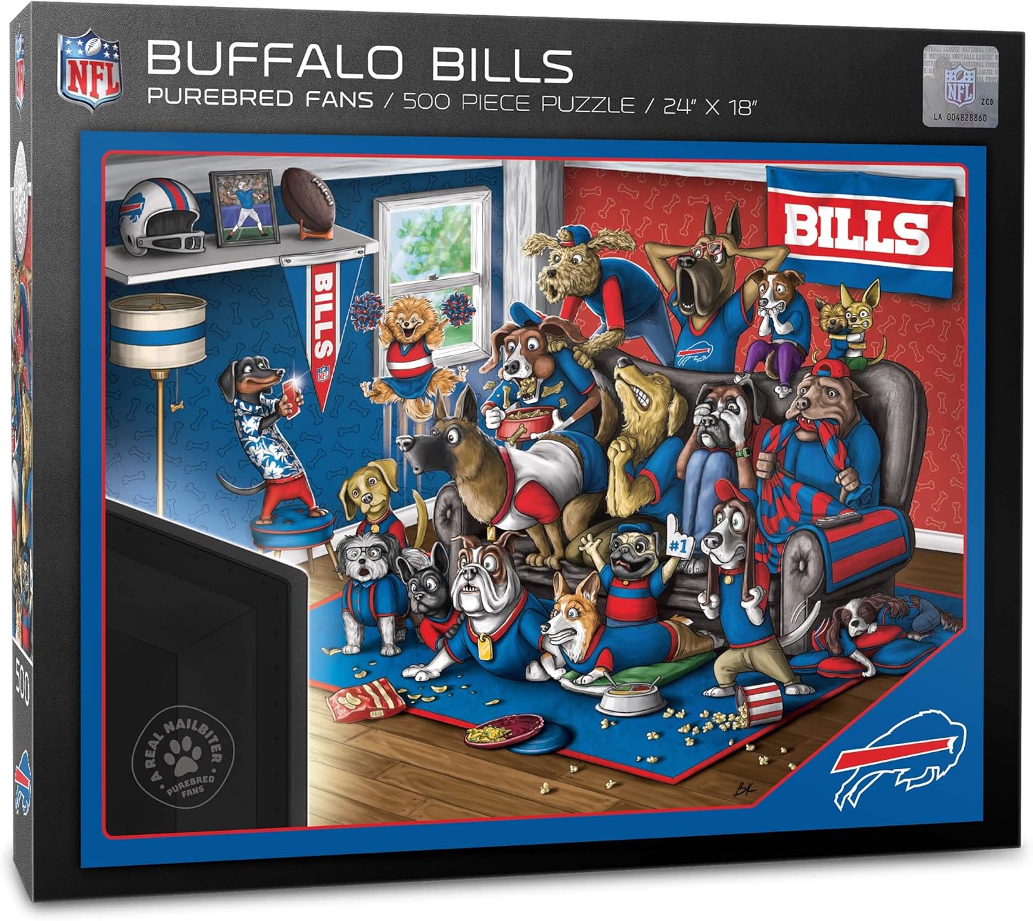 YouTheFan NFL Purebred Fans – Rompecabezas de 500 piezas, un verdadero clavador