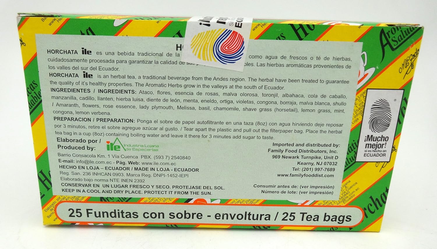 iLe Té de hierbas Horchata (varias plantas aromáticas). 25 ct