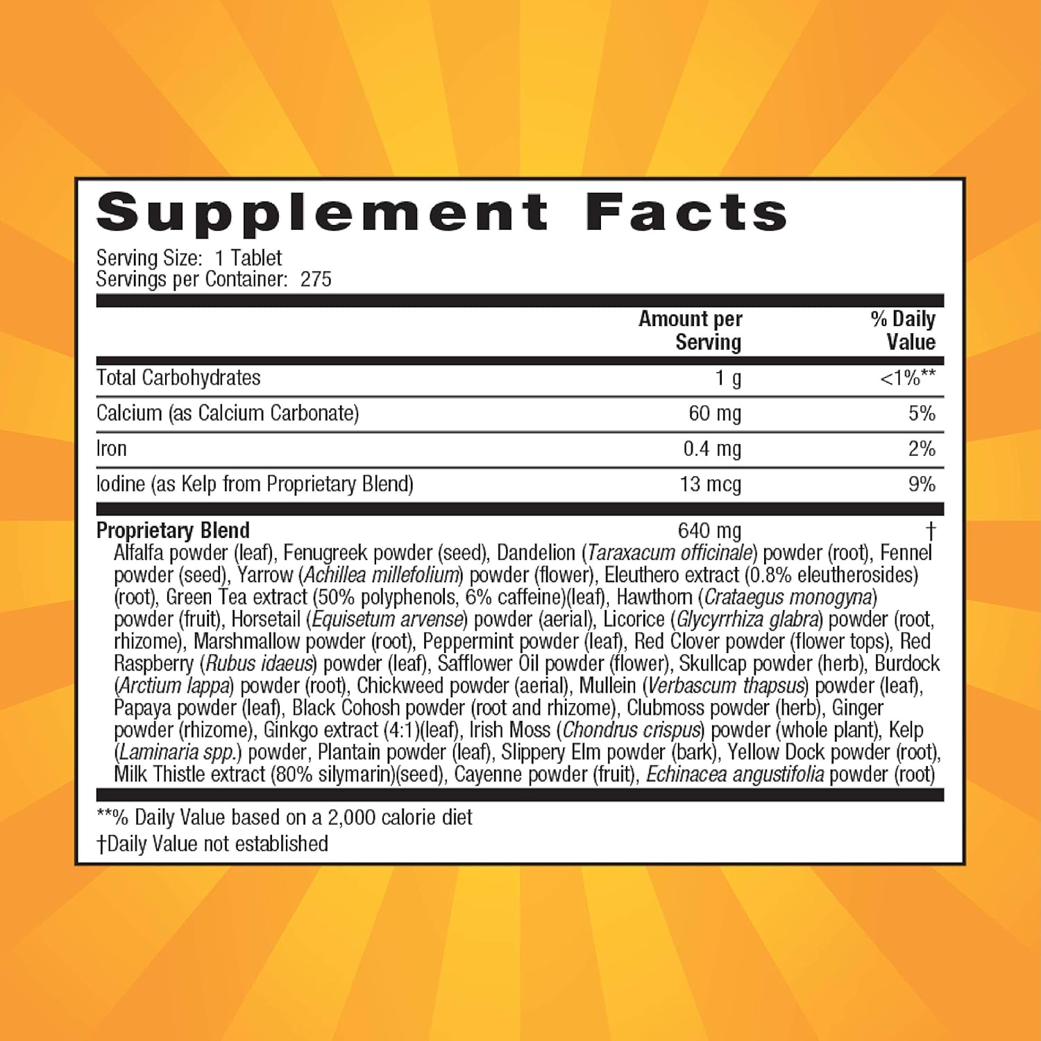 Nature’s Secret Suplemento dietético económico para la digestión y la desintoxicación con múltiples hierbas, 275 unidades