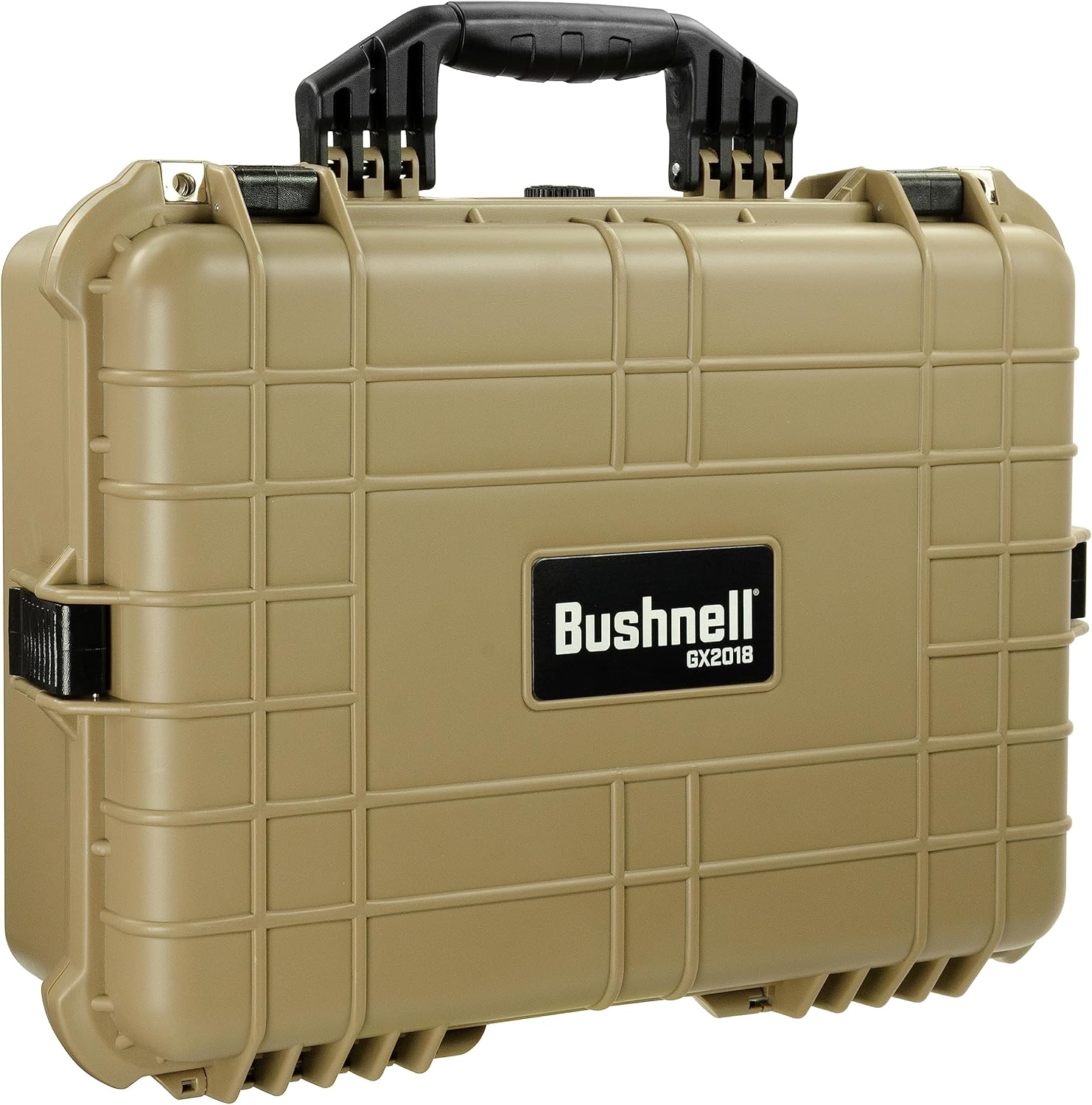Bushnell Funda rígida impermeable grande de 20 pulgadas para binoculares, óptica, equipos, a prueba de golpes y listo para la TSA (bronceado)