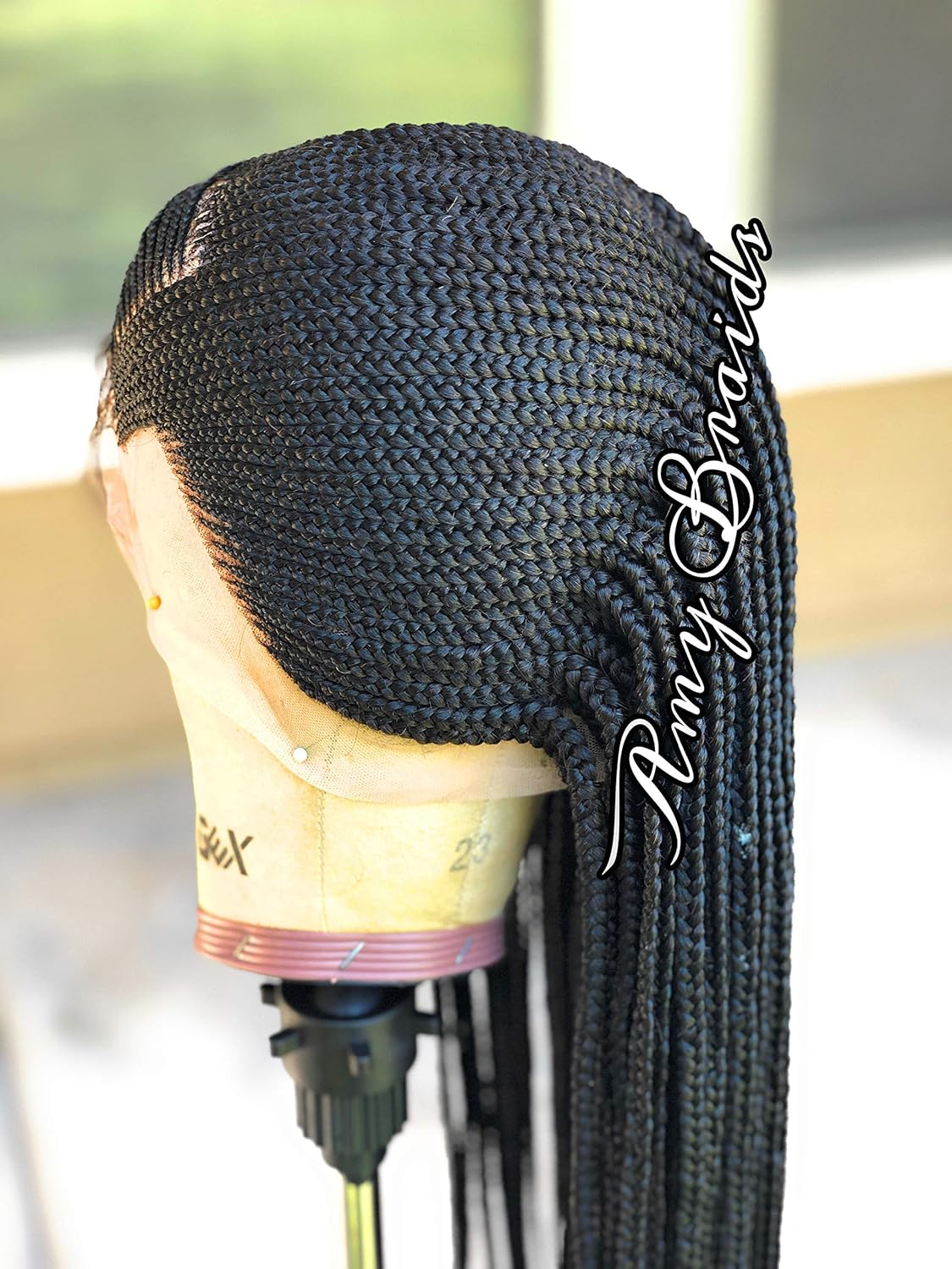 PELUCA NEGRA CORNROW LIMONADA