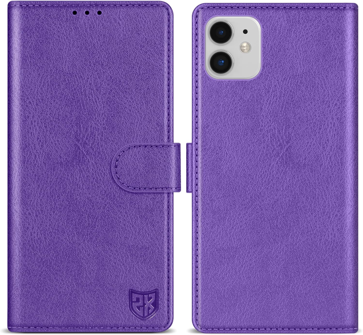 ZZXX Funda tipo cartera para iPhone 11 con bloqueo RFID, ranura para tarjetas, función atril, cierre magnético, funda protectora de cuero para