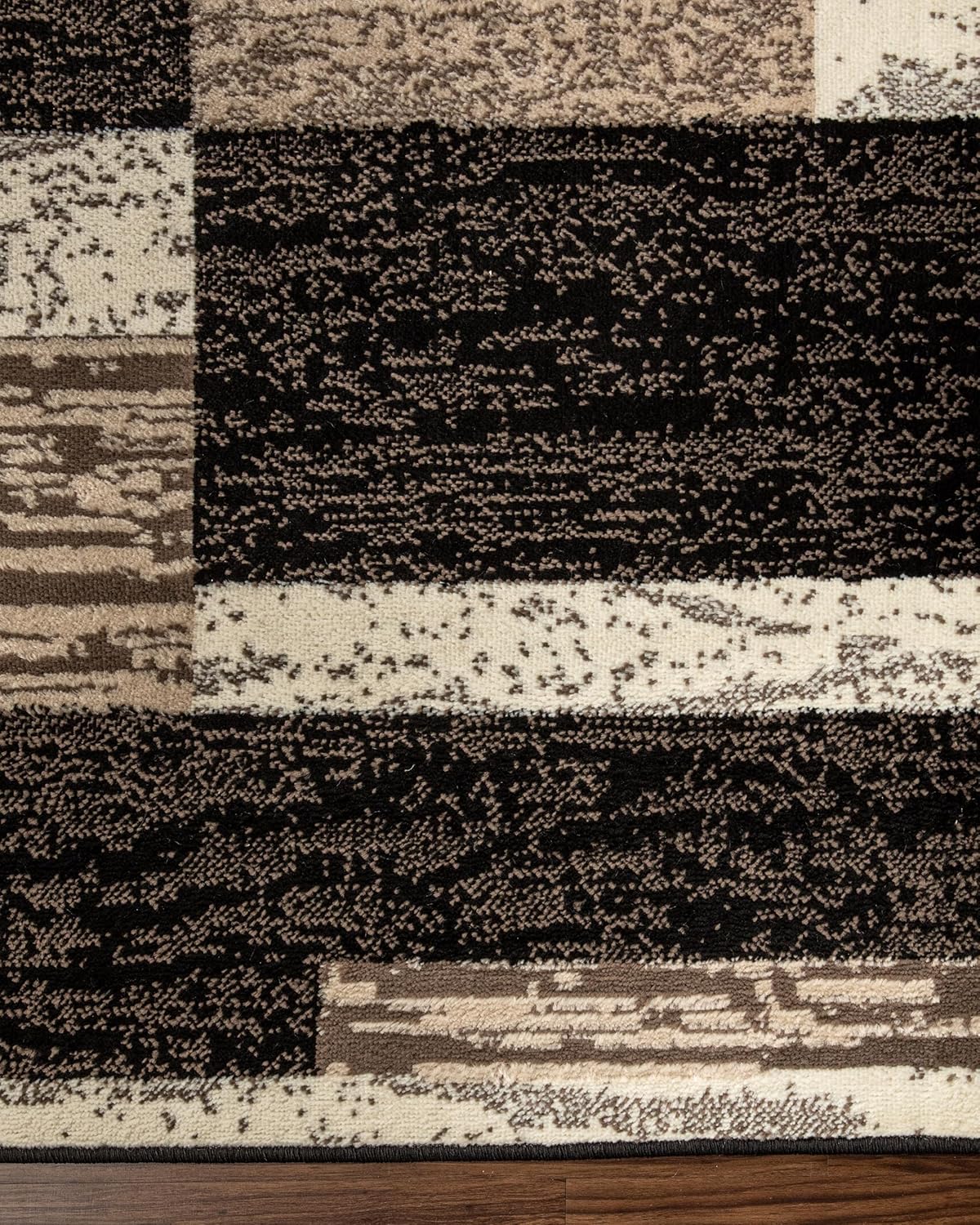 Superior – Alfombra de área para interiores, respaldo de yute, decoración moderna geométrica, dormitorio, oficina, sala de estar, entrada, suelos de