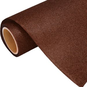 Threadart Película de vinilo de transferencia de calor marrón HTV  Colores con purpurina  Rollo de corte personalizado de 20 pulgadas de ancho por Threadart Película de vinilo de transferencia de calor marrón HTV  Colores con purpurina  Rollo de corte personalizado de 20 pulgadas de ancho por