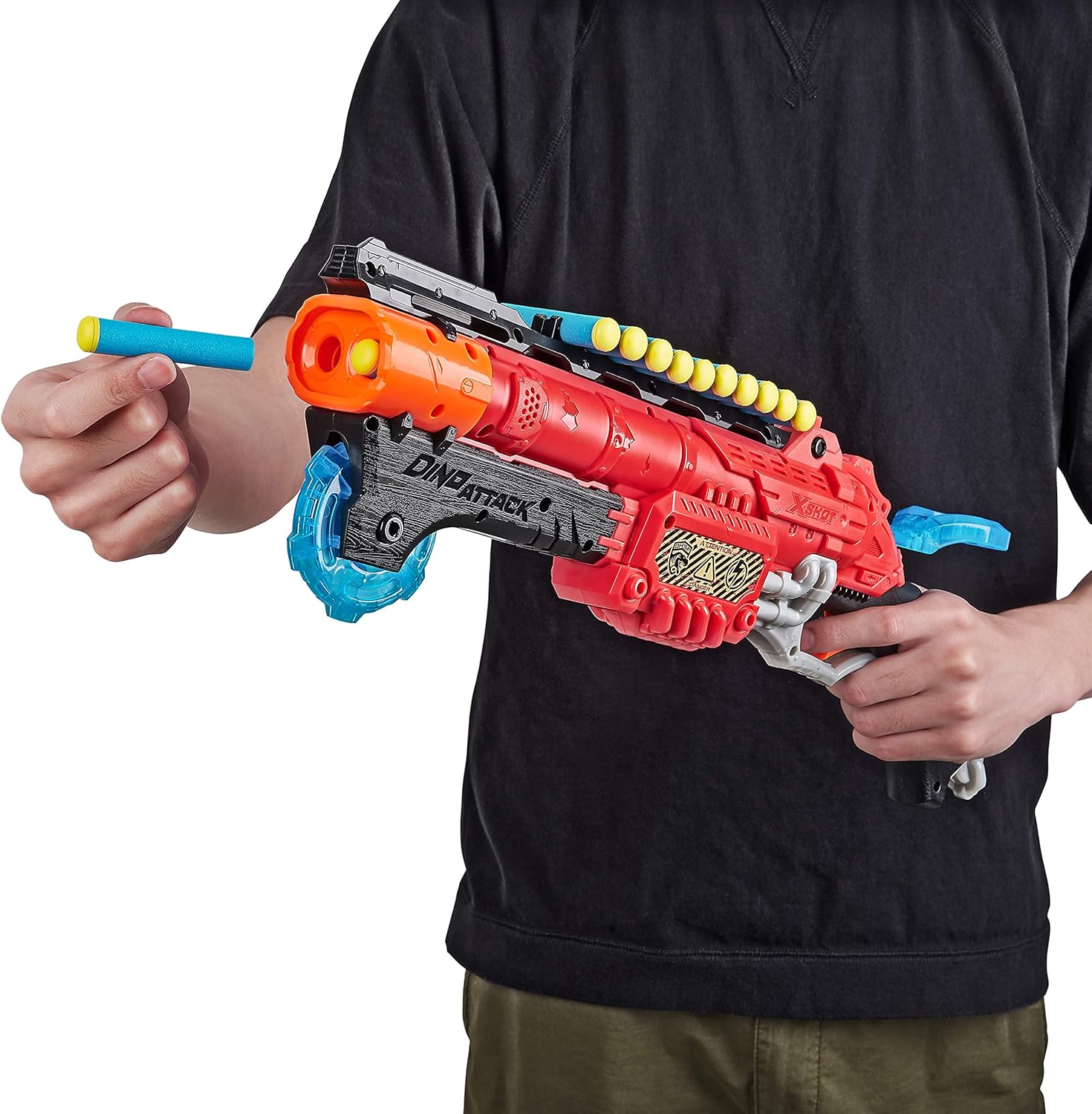 ZURU – Lanzador de dardos de espuma X-Shot (24 dardos, 4 huevos) por ZURU Easy Reload, XShot Toy Blasters, juguetes de dardos de tiro con temática