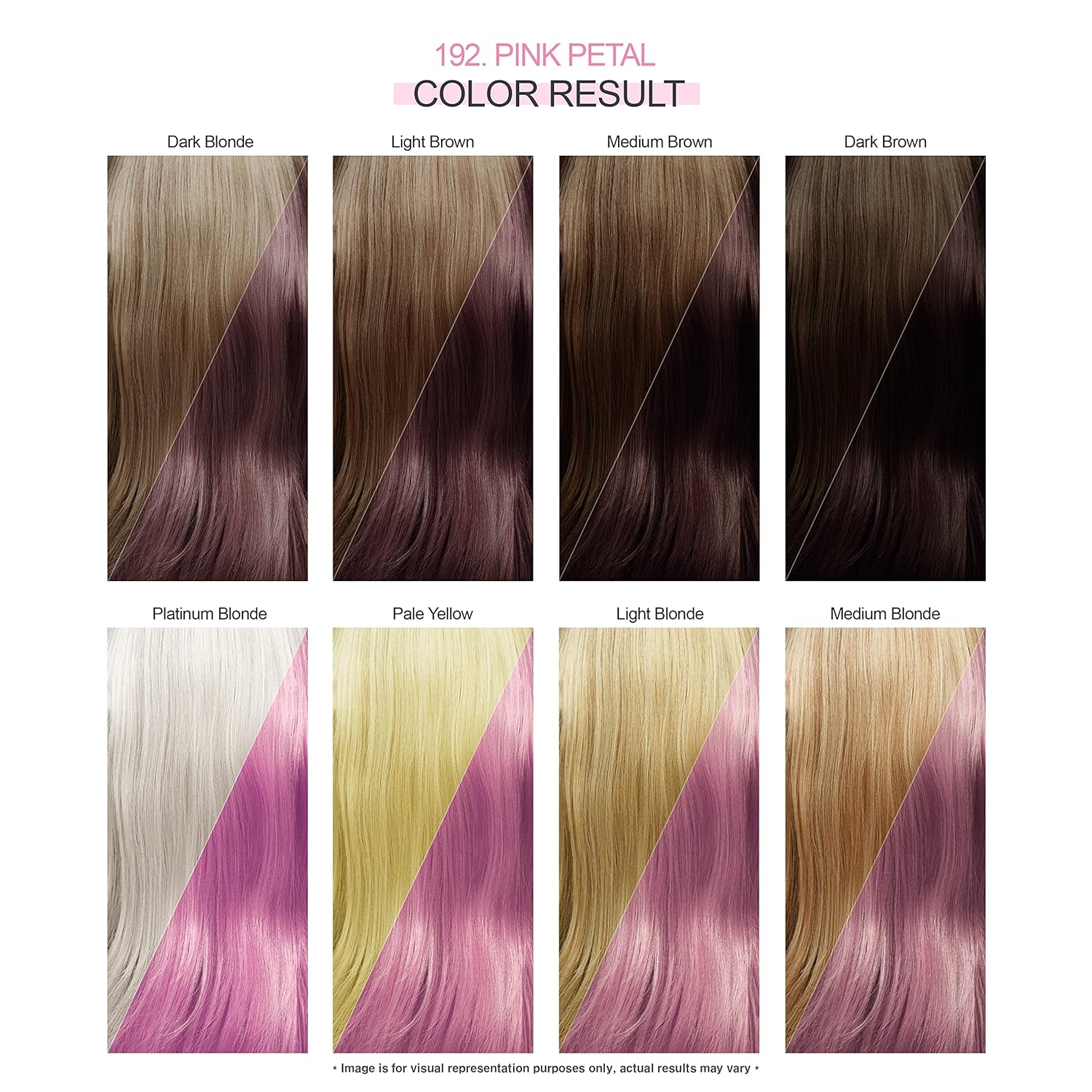 Adore Tinte semipermanente para el cabello, vegano y libre de crueldad, 4 onzas líquidas, 192 Pink Petal (paquete de 1)