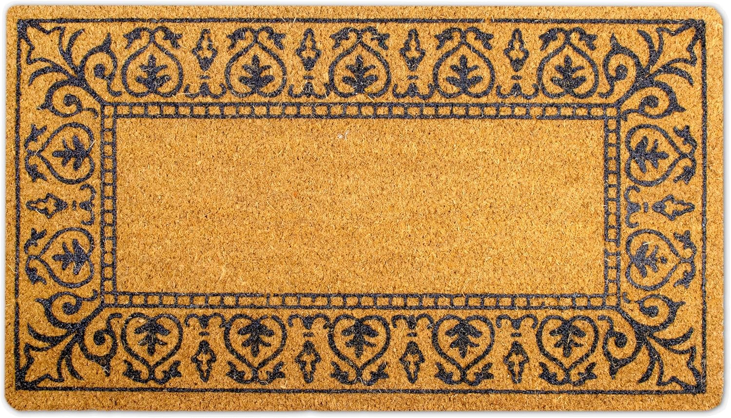 Felpudo de fibra de coco de 16.0 x 27.8 in, clásico tapete de bienvenida, diseño divertido para entradas interiores y exteriores