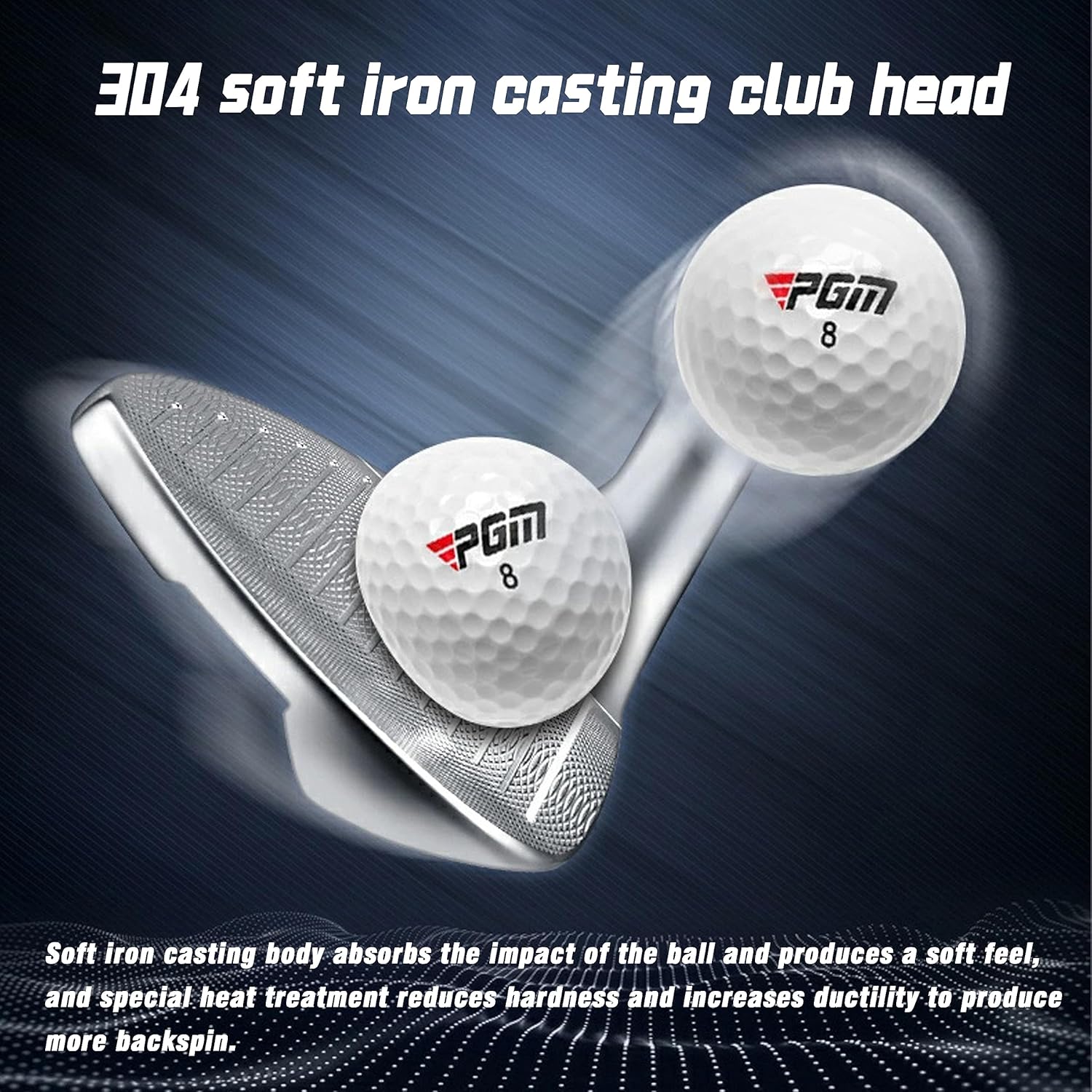 PGM Cuña  Cuña de arena premium de 72 grados, cuña Lob Wedge para hombres y mujeres  Textura CNC  Bunker Buster Escape Bunkers y salvar golpes