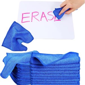 Paño de limpieza de microfibra de 6 x 6 pulgadas, trapos de limpieza razonables, toallas de microfibra para lavado en seco para autos (azul, 50 Paño de limpieza de microfibra de 6 x 6 pulgadas, trapos de limpieza razonables, toallas de microfibra para lavado en seco para autos (azul, 50