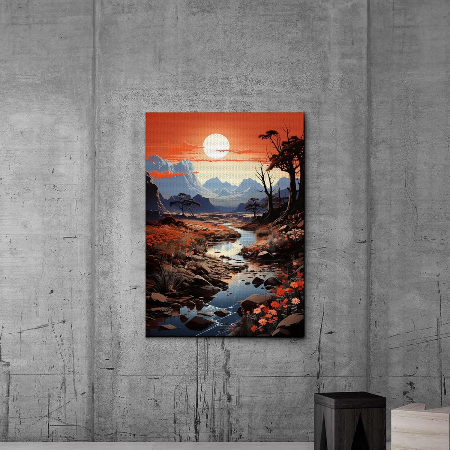 Red Mesa, Archival Print of Landscape Prints of Red Mountain in Mesa, Arizona, Wall Art, Art Decor