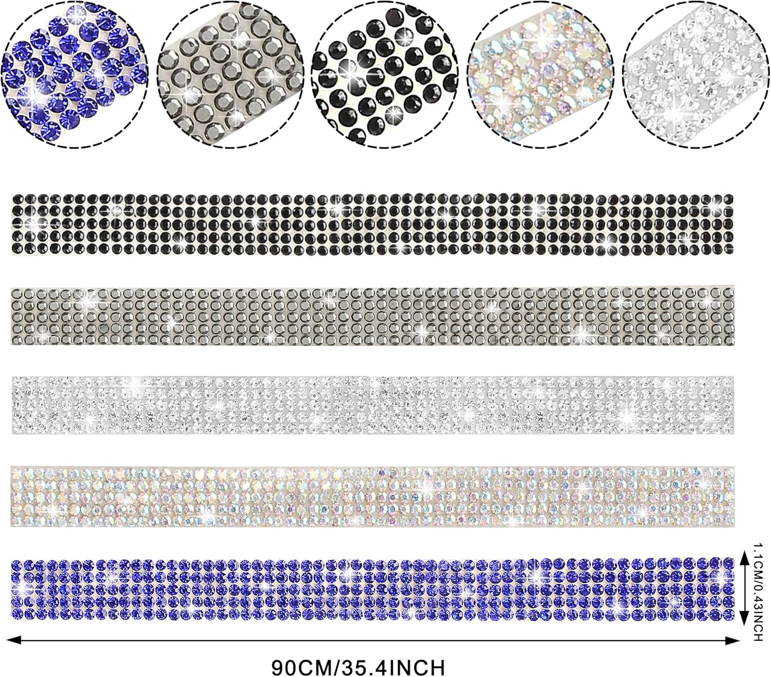 TOMALL Bling – Protector de puerta de automóvil con cristales antiarañazos, cristales para puerta de automóvil, accesorio para decoración interior y