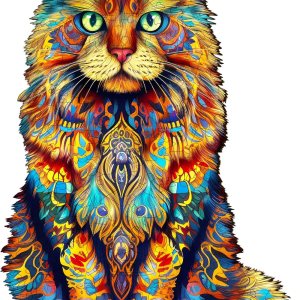 WOODBESTS Rompecabezas de madera para adultos, rompecabezas de gato de Maine (S, 80 piezas, 8.3 x 6.3 pulgadas), hermosa caja de madera, WOODBESTS Rompecabezas de madera para adultos, rompecabezas de gato de Maine (S, 80 piezas, 8.3 x 6.3 pulgadas), hermosa caja de madera,