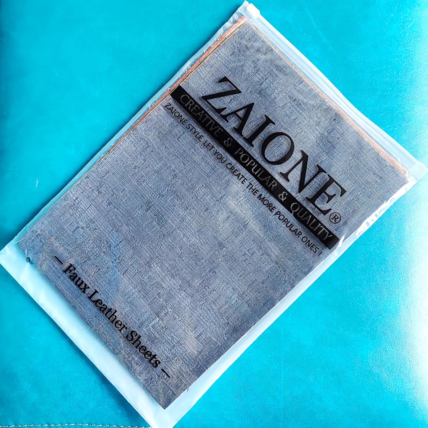 ZAIONE Hojas de cuero sintético de tela de corcho de 8 x 12 pulgadas, patrón A4 para hacer bolsas, manualidades