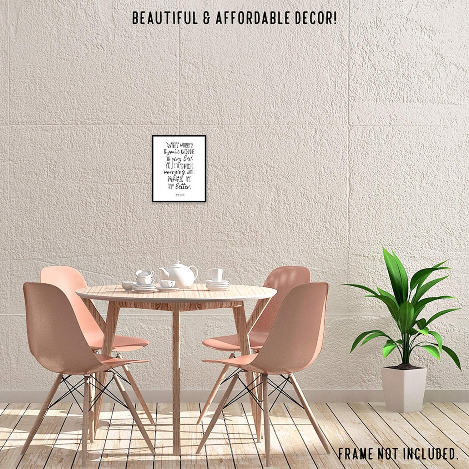Inspirational Walt Disney Quote Prints, 1 (8×10) Unframed Photos, Wall Art Decor Gifts Under 15 for Home Office Man Cave School Gym College Student