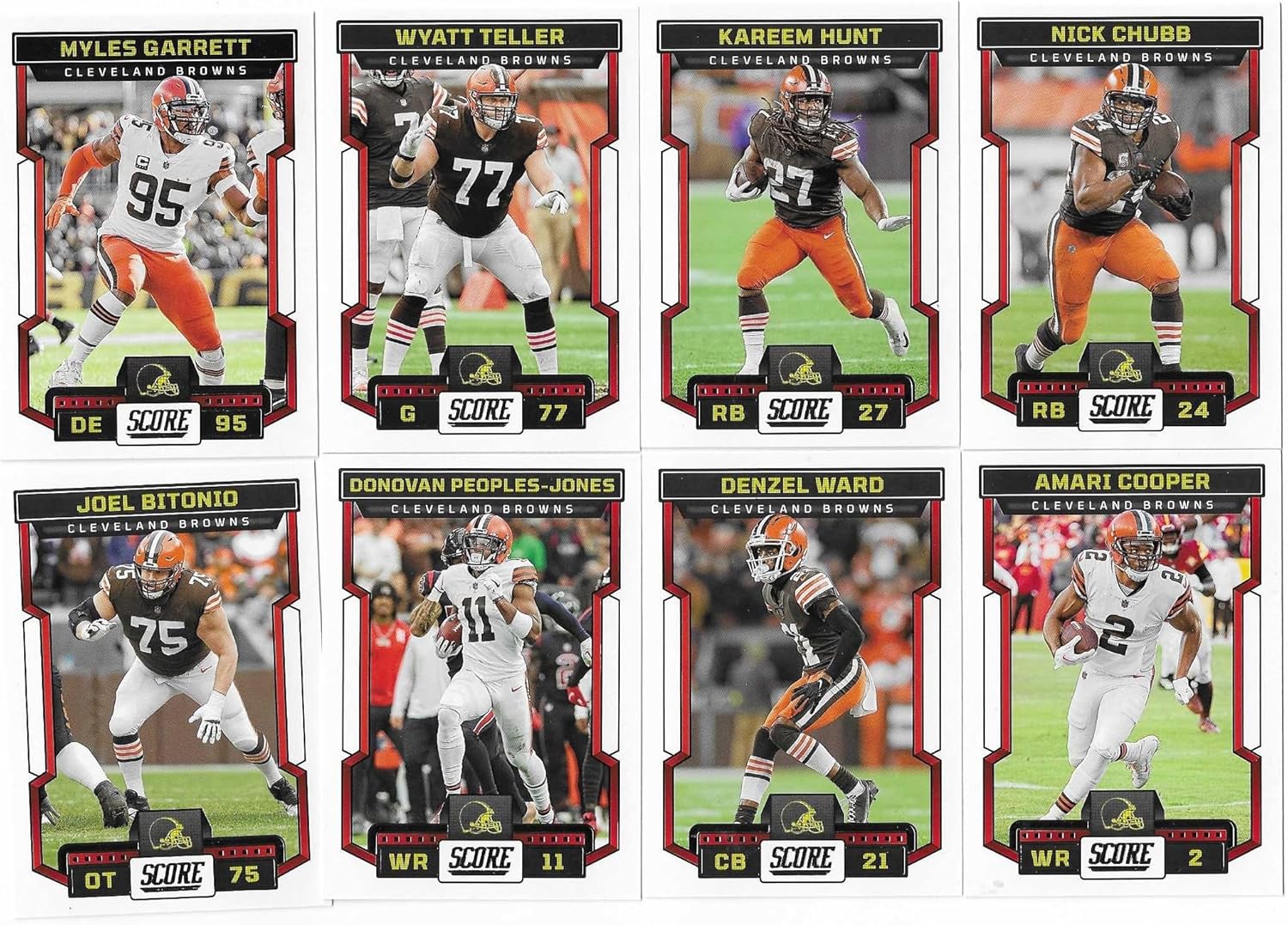 2023 Panini Score Football Cleveland Browns Team Set Gift Pack 2023 Score Team Plus Bonus Browns Set 2010-2022