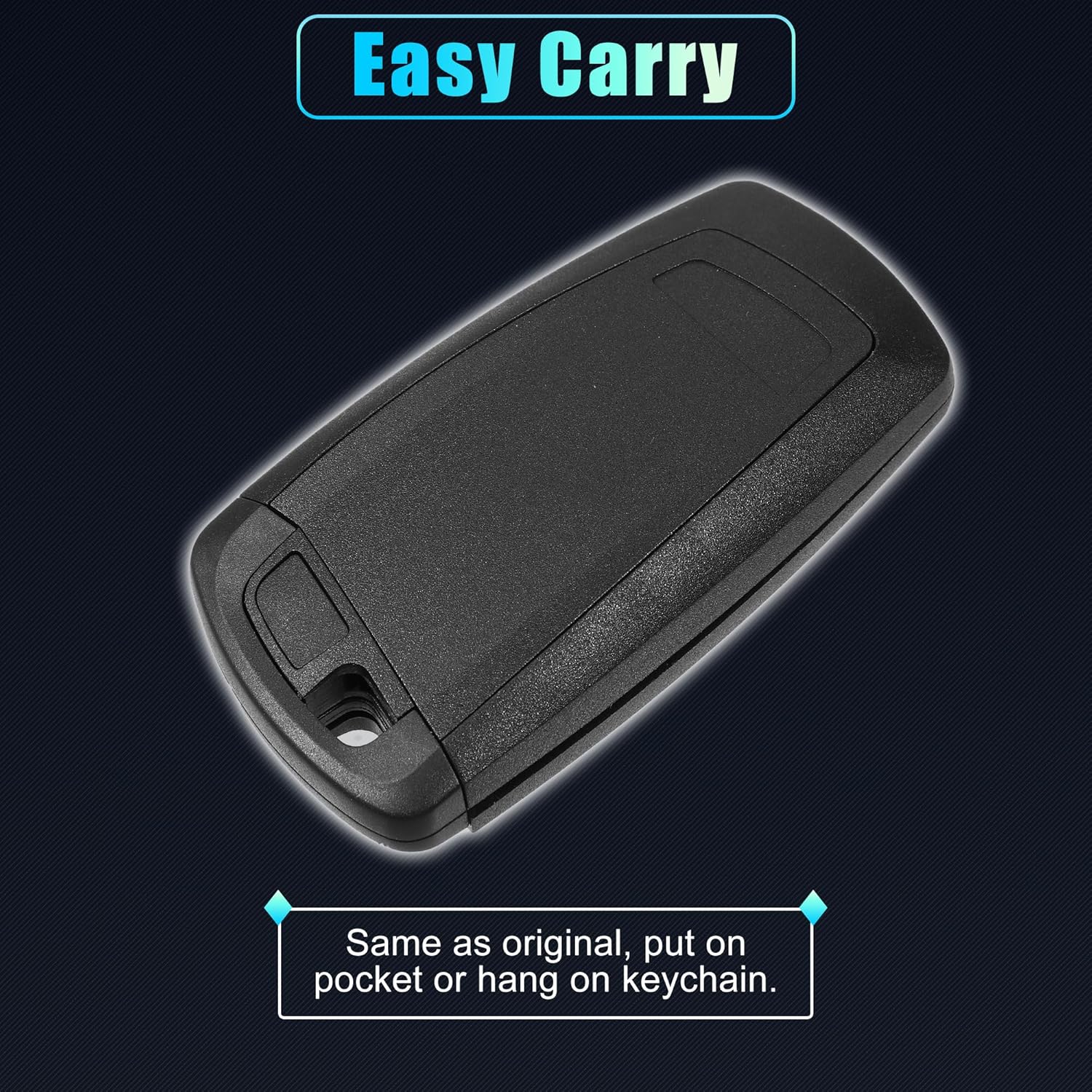 X AUTOHAUX Funda de repuesto para llavero de entrada sin llave de 4 botones para BMW 1 2 3 4 5 6 7 Series X3 M2 F Series 235ix 320 E90 E92 E93 X5