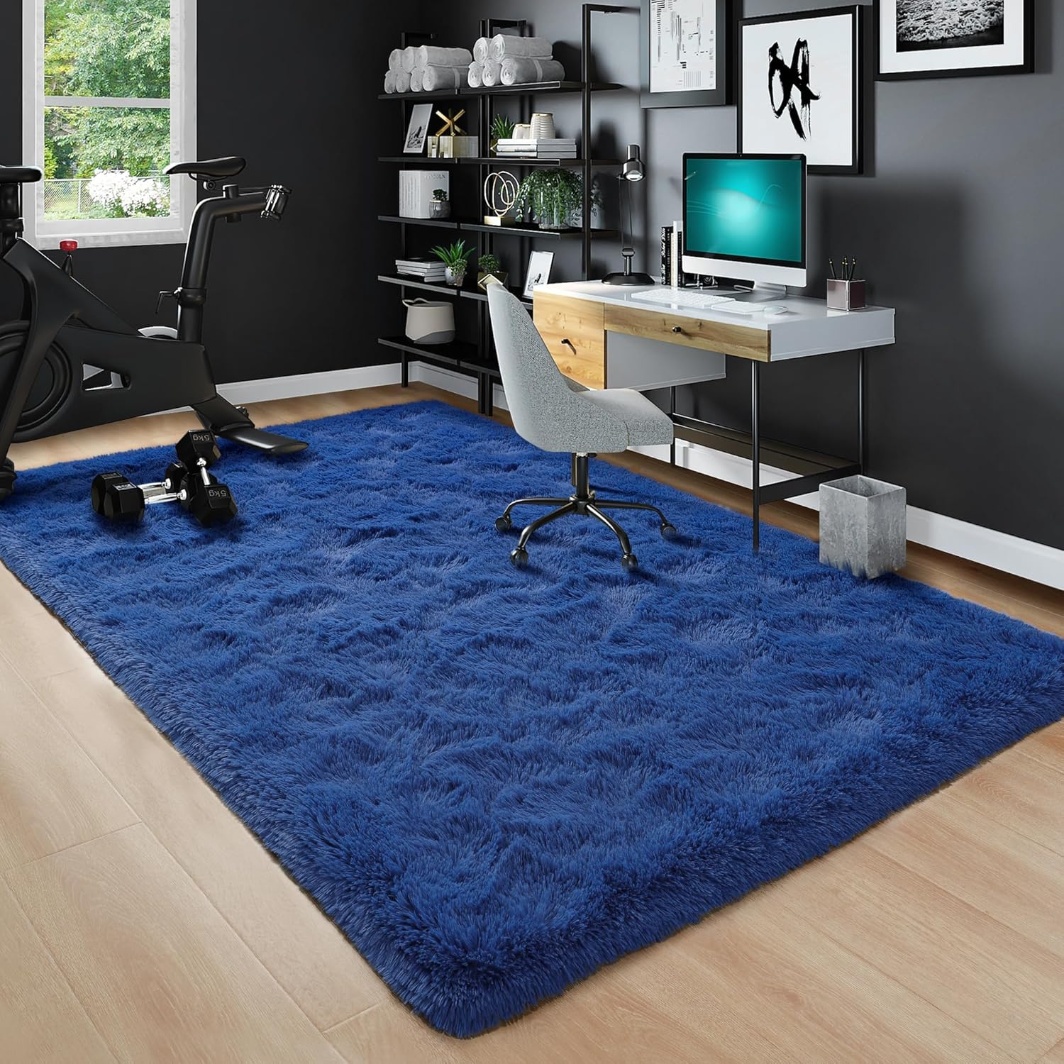 Rostyle – Alfombras suaves y esponjosas para el dormitorio, sala de estar, alfombras peludas, alfombra de Navidad para niñas, niños, alfombras