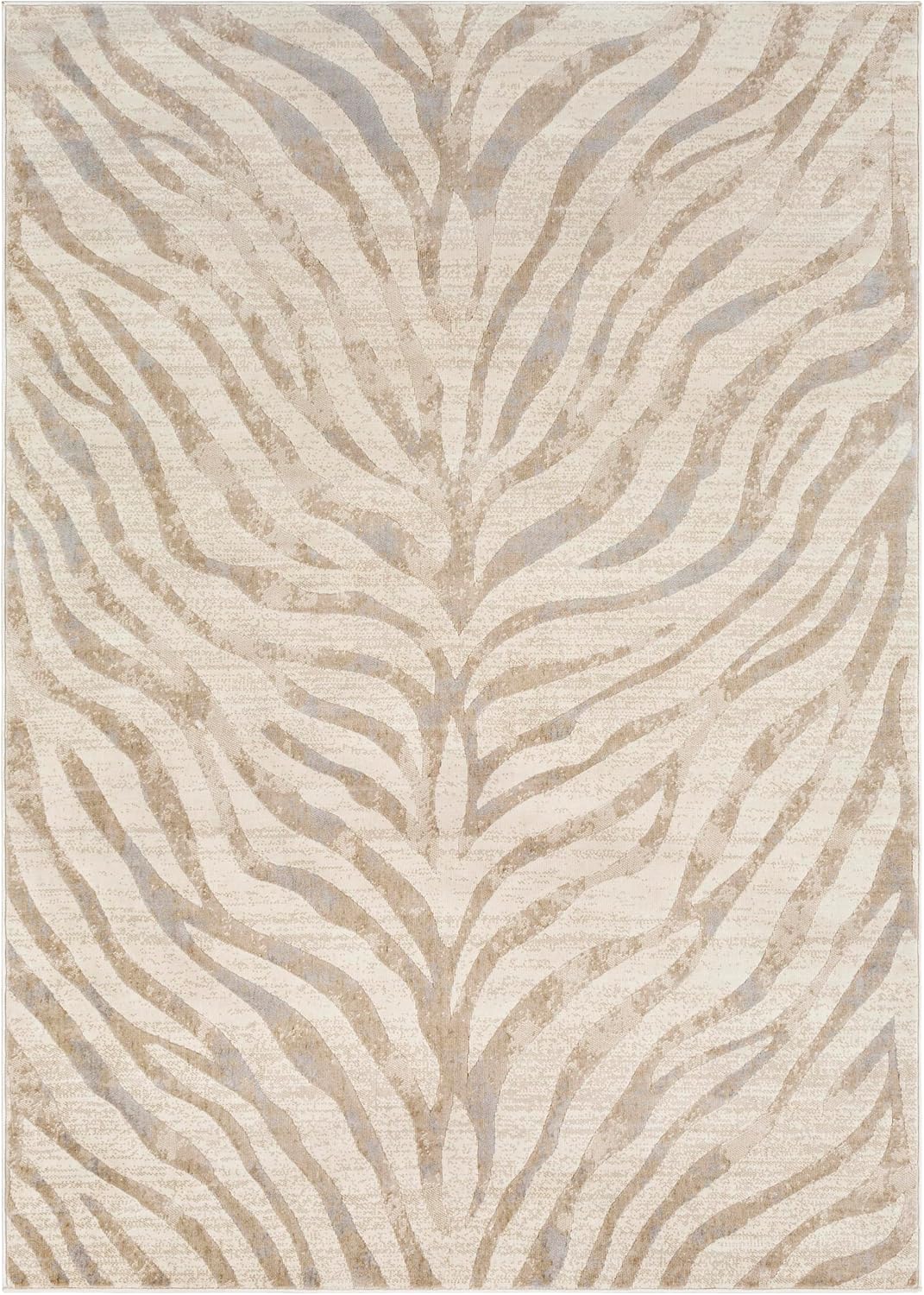 Mark&Day – Alfombra moderna de 6 x 9 pies, color gris claro, alfombra gris beige para sala de estar, dormitorio o cocina (6 pies 7 pulgadas x 9 pies)