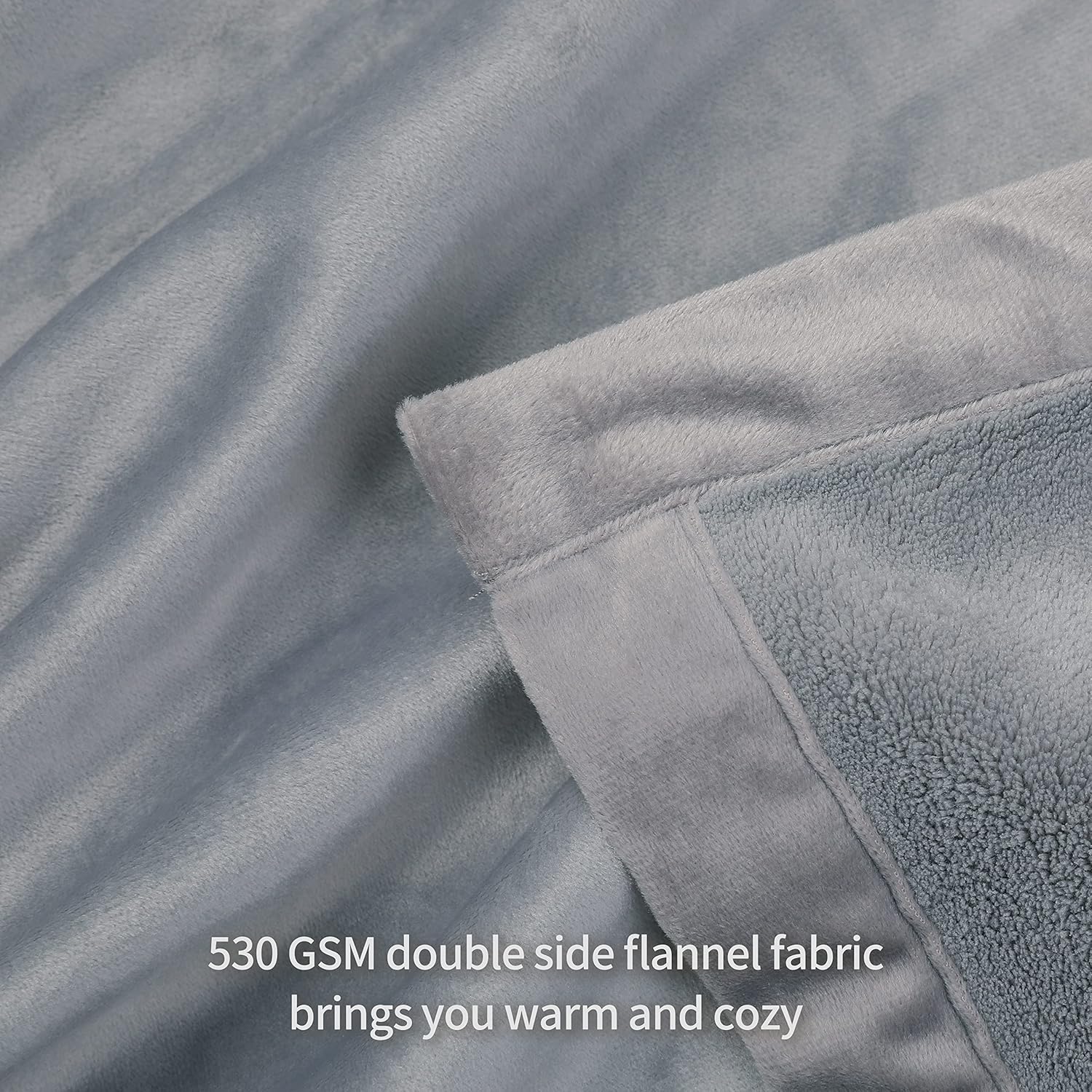 Krifey Manta de tamaño King extragrande de 120 x 120 pulgadas, cómodas mantas gruesas sin costuras para cama, sofá, campamento, picnic, manta cálida
