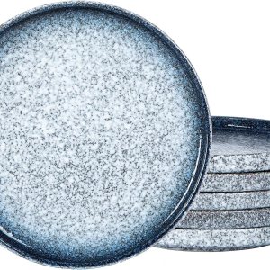 S&Q’S CERAMICS S&Q – Juego de 6 platos planos de cerámica para ensalada de postre, 8 pulgadas, para aperitivo, cena pequeña, aptos para microondas, S&Q’S CERAMICS S&Q – Juego de 6 platos planos de cerámica para ensalada de postre, 8 pulgadas, para aperitivo, cena pequeña, aptos para microondas,