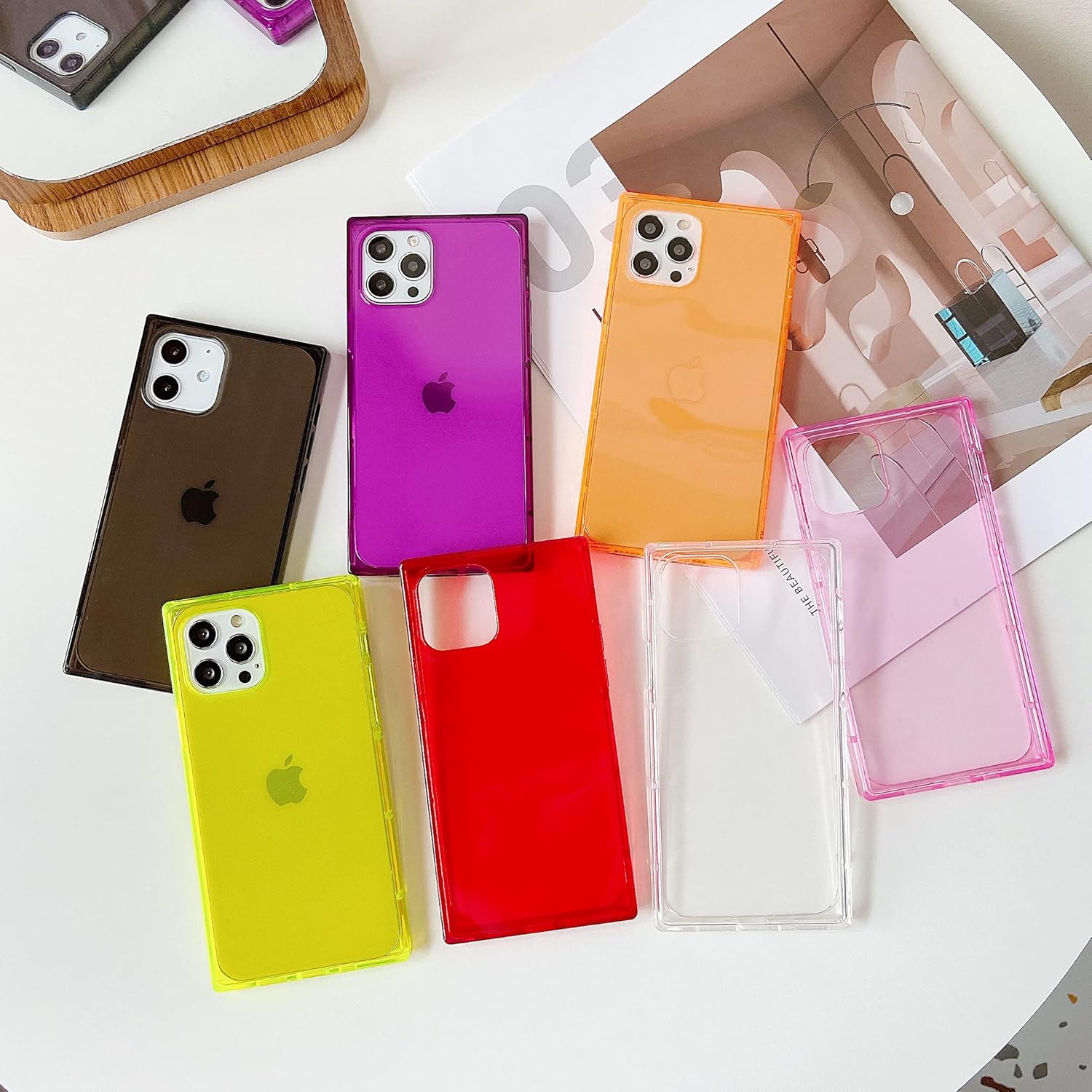 Cocomii Funda cuadrada para iPhone 13 Pro, cuadrada, transparente, delgada, ligera, brillante, transparente HD, transparente, minimalista, de lujo,