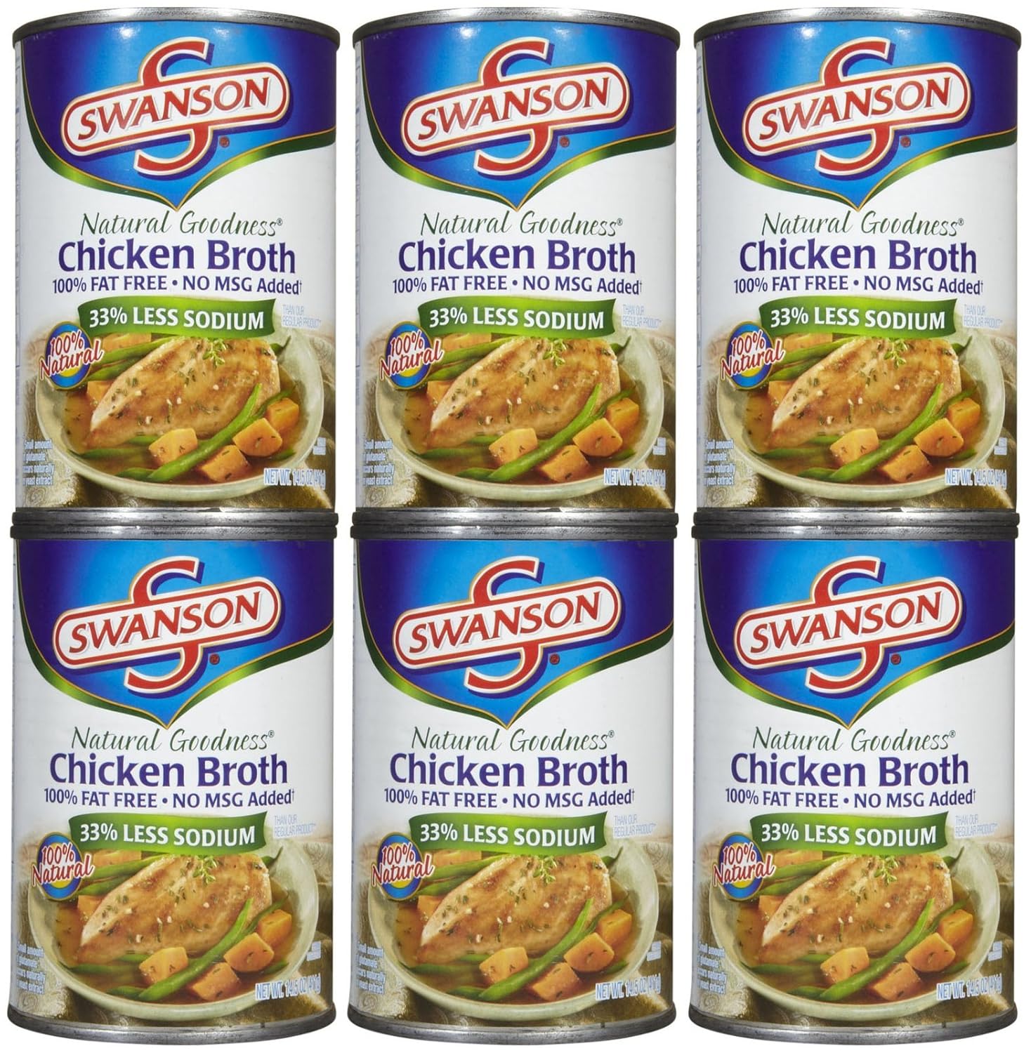 Swanson Broth Rtsb Pollo 33 Menos Sodio – Paquete de 24