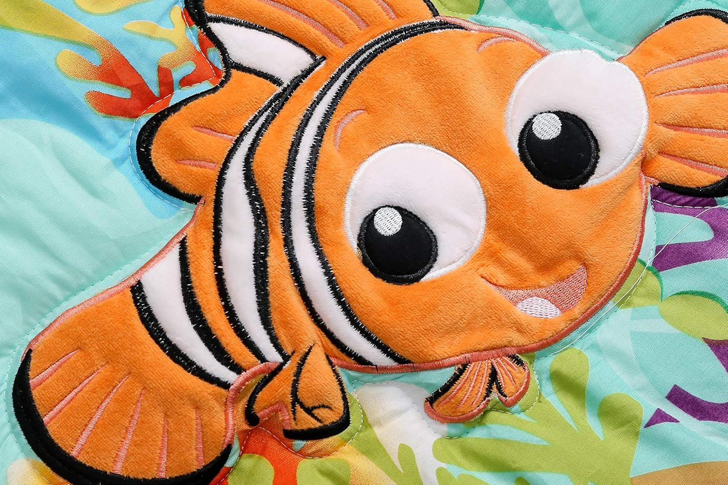 Blue Ocean – Juego de ropa de cama para cuna de bebé, niño, tortuga, pez, juego de ropa de cama 1 edredón ajustable, 1 sábana y 1 falda, 3