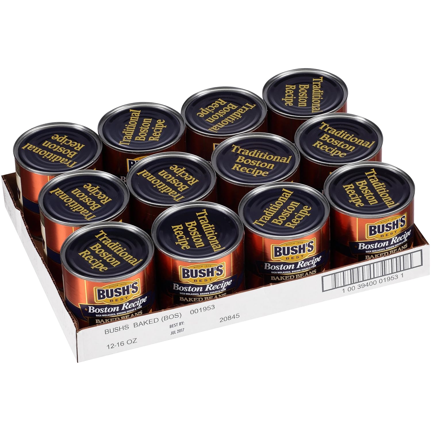 BUSH’S BEST Frijoles pintos enlatados de 16 onzas, fuente de proteína y fibra a base de plantas, bajo en grasa, sin gluten, ideal para sopas,