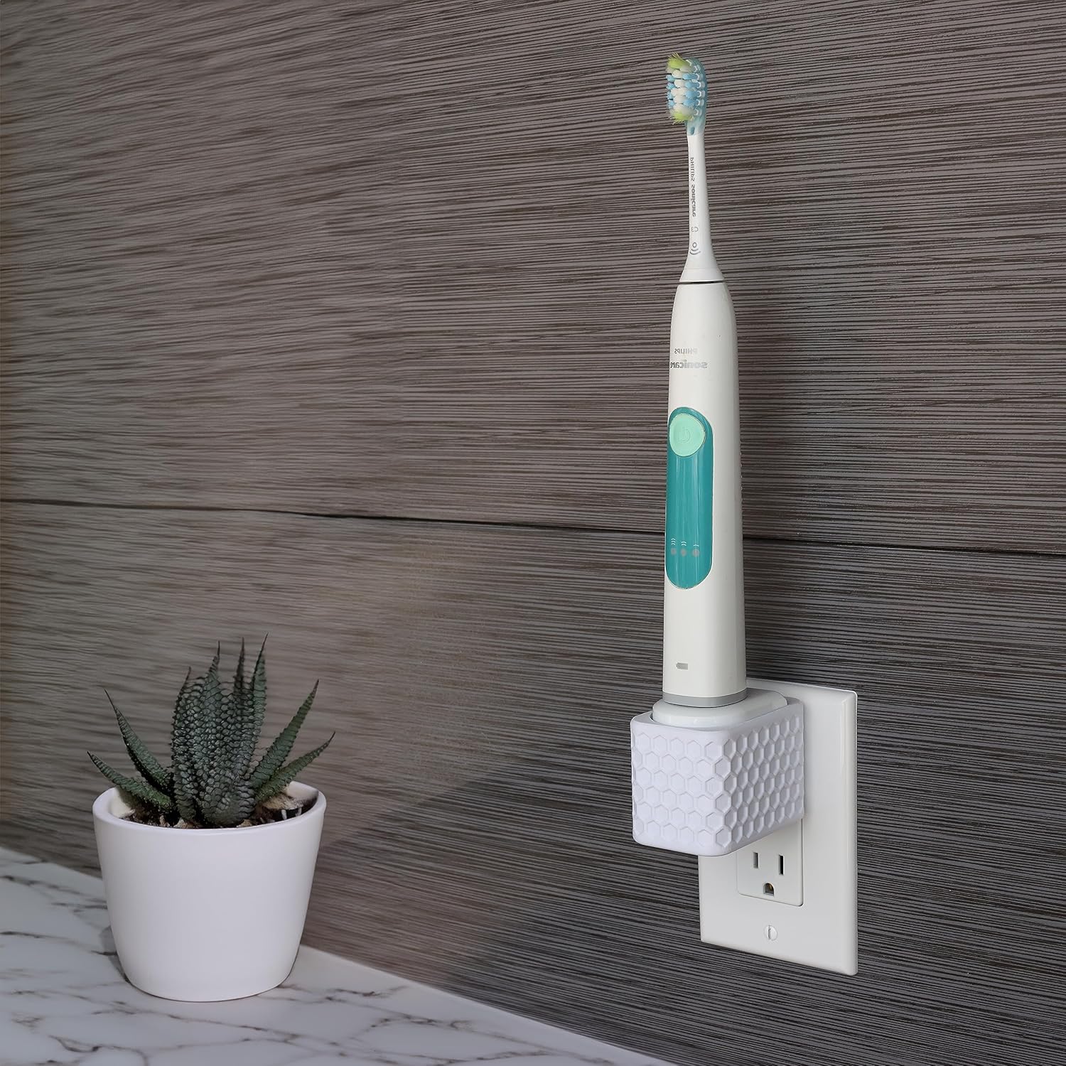 ZestyNests Soporte de cargador de cepillo de dientes eléctrico para cargadores Philips Sonicare – Soporte para cepillo de dientes eléctrico montado
