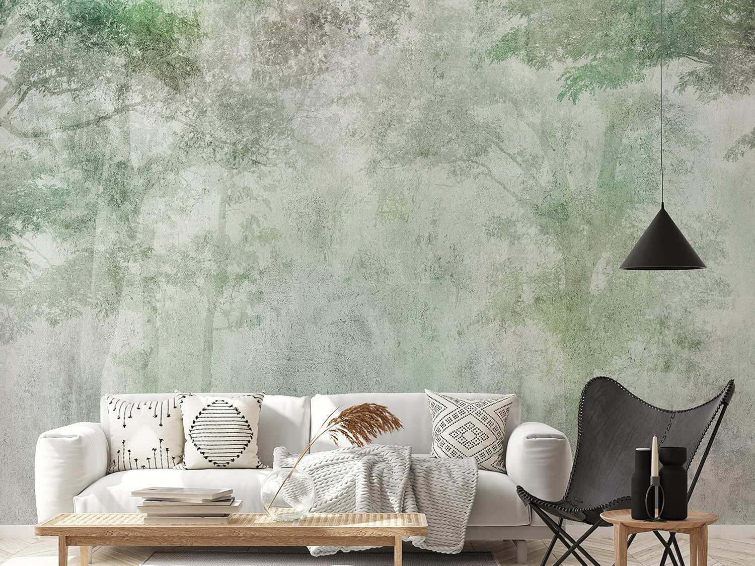 artgeist Mural de pared premium Bosque 177 x 124 pulgadas – Papel tapiz XXL no tejido, decoración de pared de vellón, impresión fotográfica, diseño