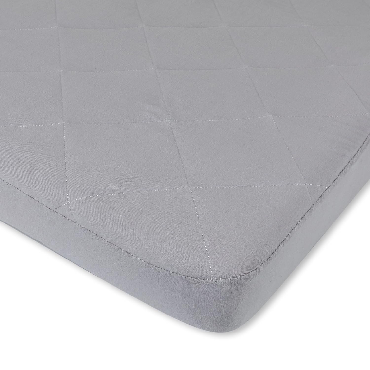 Ely’s & Co. Sábana acolchada de algodón impermeable pendiente de patente  Sábana para cuna pequeña  Funda de colchón todo en uno y sábana acogedora,