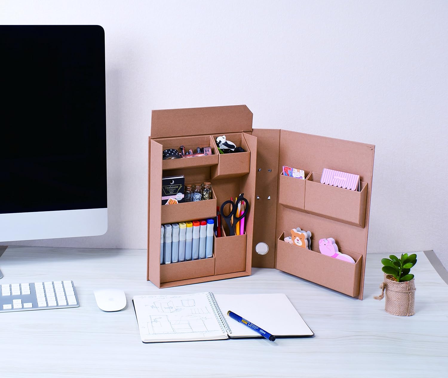 Nakabayashi LST-FA4KR – Herramienta de estilo de vida, artículos pequeños, caja de almacenamiento, archivo A4, manualidades